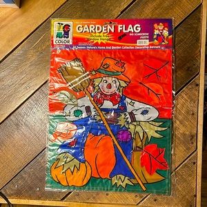 Scarecrow Garden Flag banner